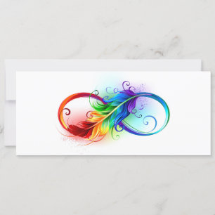 Infineensymbool met regenboogvanger kaart