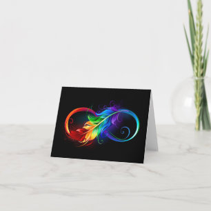 Infineensymbool met regenboogvanger kaart