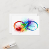 Infineensymbool met regenboogvanger kaart (Voorkant / Achterkant in situ)