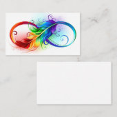 Infineensymbool met regenboogvanger klantenkaartje (Voorkant / Achterkant)