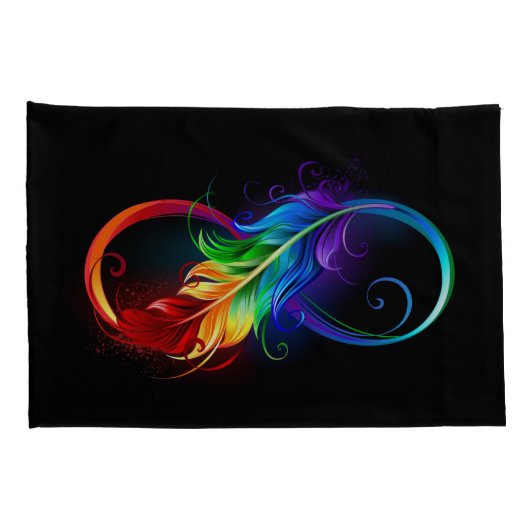 Infineensymbool met regenboogvanger kussensloop (Achterkant-Rechts)