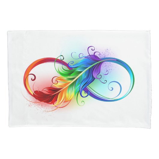 Infineensymbool met regenboogvanger kussensloop (Voorkant)