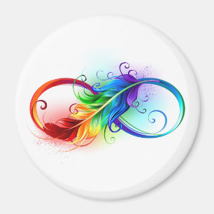 Infineensymbool met regenboogvanger magneet