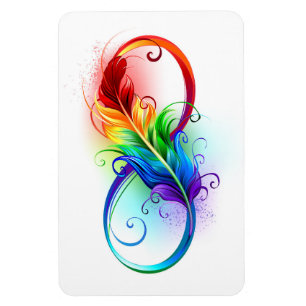 Infineensymbool met regenboogvanger magneet