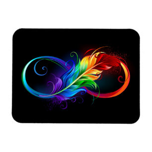 Infineensymbool met regenboogvanger magneet