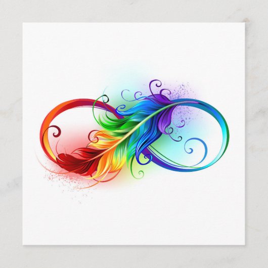 Infineensymbool met regenboogvanger menu (Voorkant)