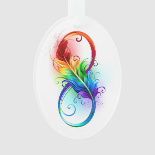 Infineensymbool met regenboogvanger ornament