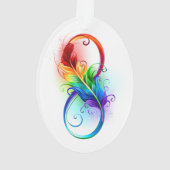 Infineensymbool met regenboogvanger ornament (achterkant)