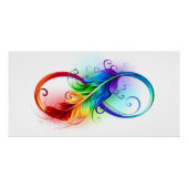 Infineensymbool met regenboogvanger perfect poster (Voorkant)