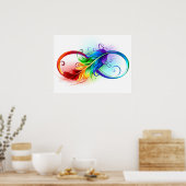 Infineensymbool met regenboogvanger poster (Keuken)
