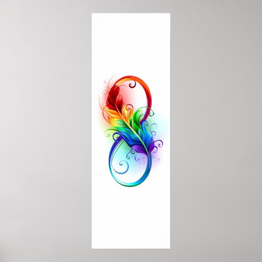 Infineensymbool met regenboogvanger poster (Voorkant)