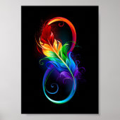 Infineensymbool met regenboogvanger poster (Voorkant)