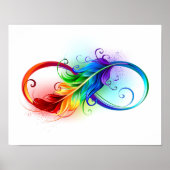 Infineensymbool met regenboogvanger poster (Voorkant)