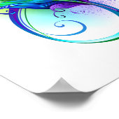 Infineensymbool met regenboogvanger poster (Hoek)