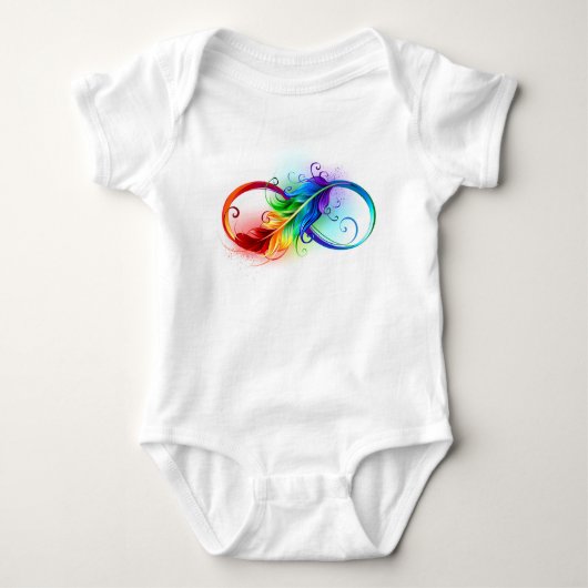 Infineensymbool met regenboogvanger romper (Voorkant)