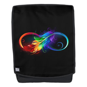 Infineensymbool met regenboogvanger rugtassen