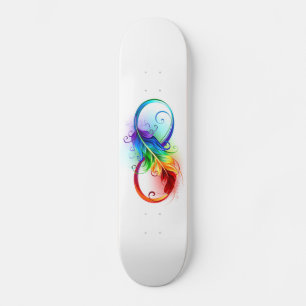 Infineensymbool met regenboogvanger skateboard