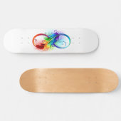 Infineensymbool met regenboogvanger skateboard (Horizontaal)