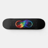 Infineensymbool met regenboogvanger skateboard (Horizontaal)