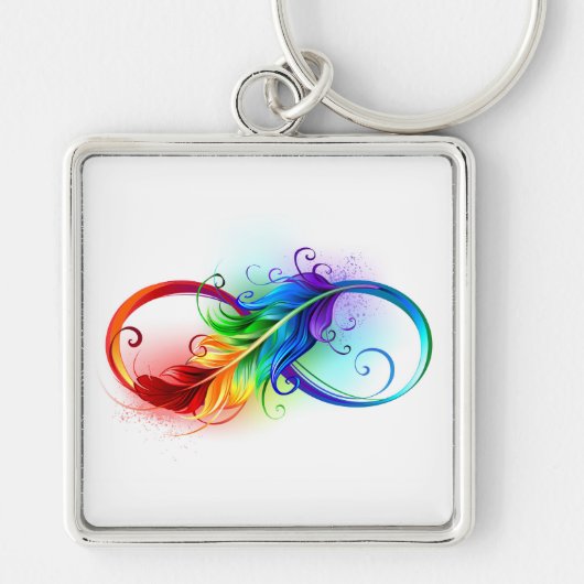 Infineensymbool met regenboogvanger sleutelhanger (Voorkant)