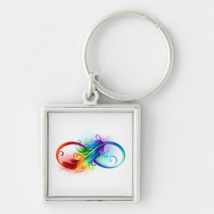 Infineensymbool met regenboogvanger sleutelhanger