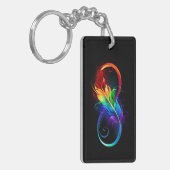 Infineensymbool met regenboogvanger sleutelhanger (Voorkant Links)
