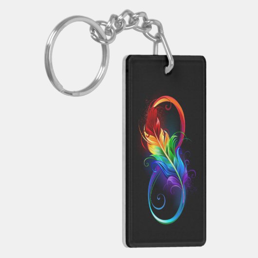 Infineensymbool met regenboogvanger sleutelhanger (Voorkant Links)