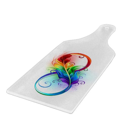 Infineensymbool met regenboogvanger snijplank (Hoek)