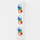 Infineensymbool met regenboogvanger spandoek (Verticaal)