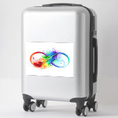 Infineensymbool met regenboogvanger sticker (Koffer)