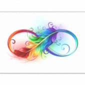Infineensymbool met regenboogvanger sticker (Voorkant)