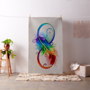 Infineensymbool met regenboogvanger stof
