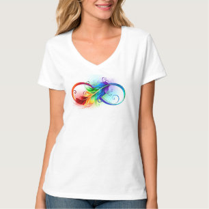 Infineensymbool met regenboogvanger t-shirt