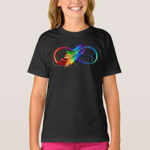 Infineensymbool met regenboogvanger t-shirt