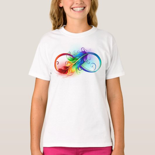 Infineensymbool met regenboogvanger t-shirt (Voorkant)