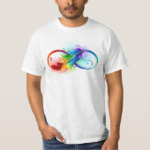 Infineensymbool met regenboogvanger t-shirt (Voorkant)