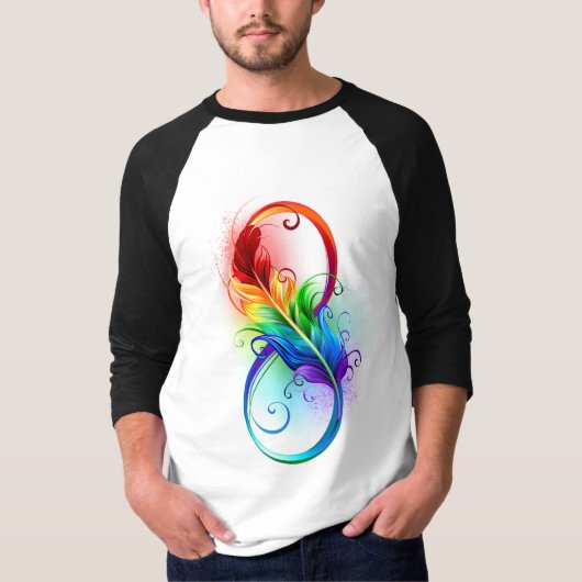Infineensymbool met regenboogvanger t-shirt (Voorkant)