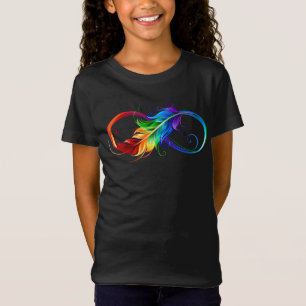 Infineensymbool met regenboogvanger t-shirt