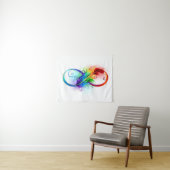Infineensymbool met regenboogvanger wandkleed (In Situ (horizontaal))