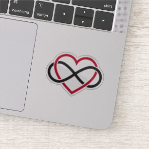 Infineïstisch hart, liefde voor altijd sticker