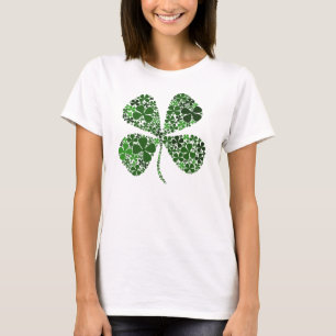 Infinentelijk Lucky Four Leaf Clover T-shirt