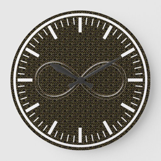 Infineste decoratieve wandklok grote klok (Voorkant)