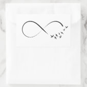 Infineste sliksymbool rechthoekige sticker (Tas)