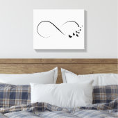 Infineste vlindersymbool canvas afdruk (Insitu (Slaapkamer))