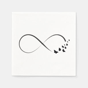 Infineste vlindersymbool servet