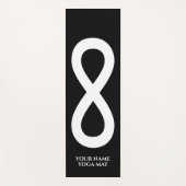 Infineteken spirituele pictogramsymbool aangepaste yogamat (Voorkant)