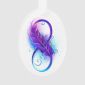 Infini avec plume violette (dos)
