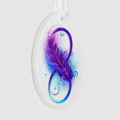 Infini avec plume violette (devant)