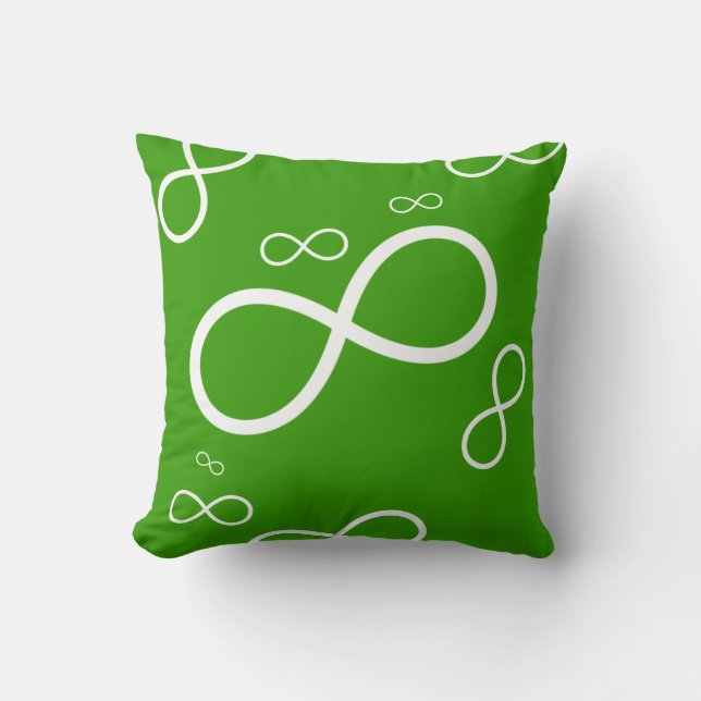 Infini blanc sur le coussin frais vert de (Recto)