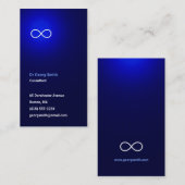 Infini - carte de visite de scientifique (Devant / Derrière)